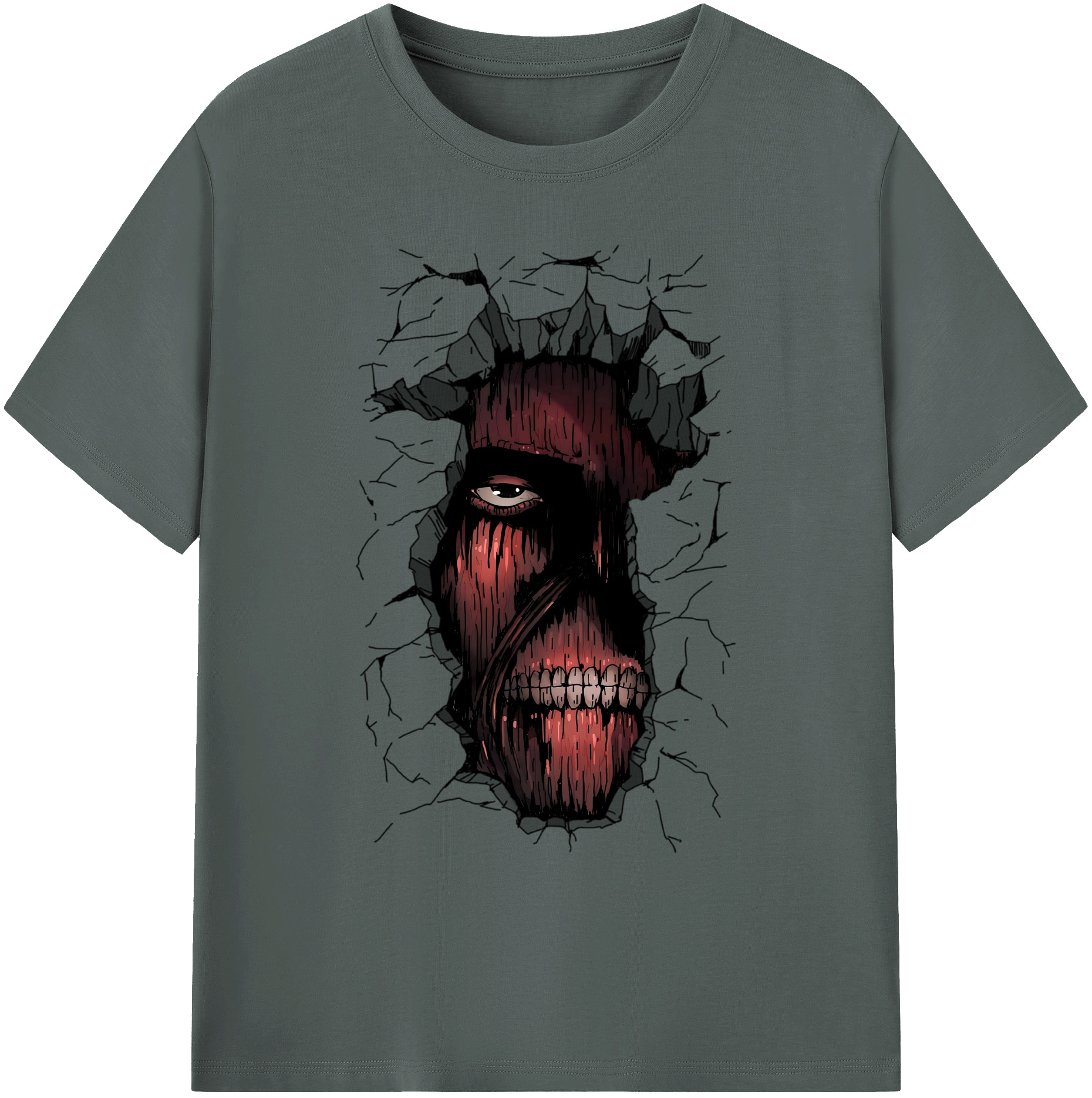 （画像用） 進撃の巨人 Attack on Titan 綿100％ メンズ半袖Tシャツ｜肌触りやわらか＆通気性